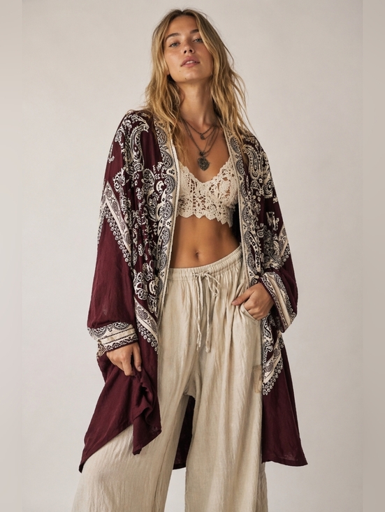 Free People Tops - Free People Paisley Print Kimono